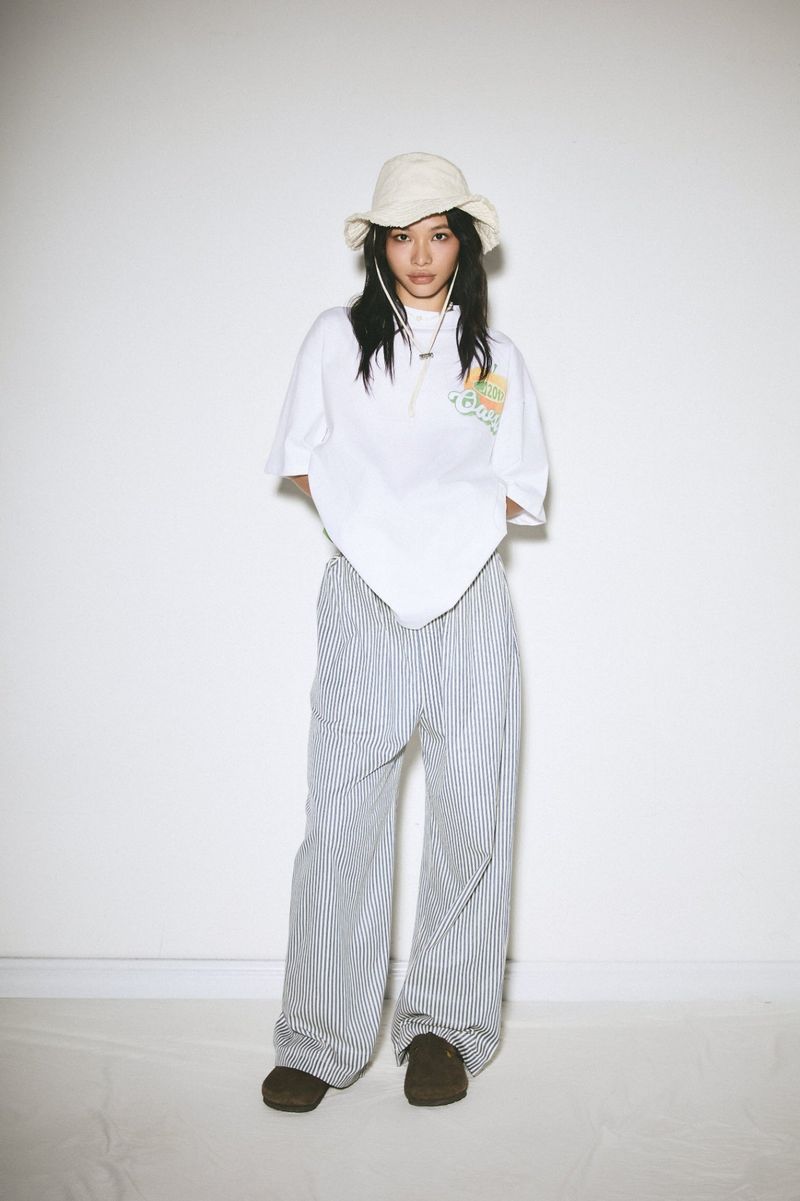 Summer Love’s Striped Pants Navy Blue