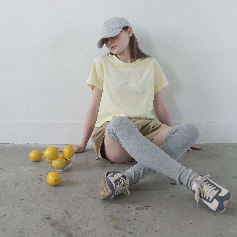 Yellow Ribbon Semi-Crop T-Shrit