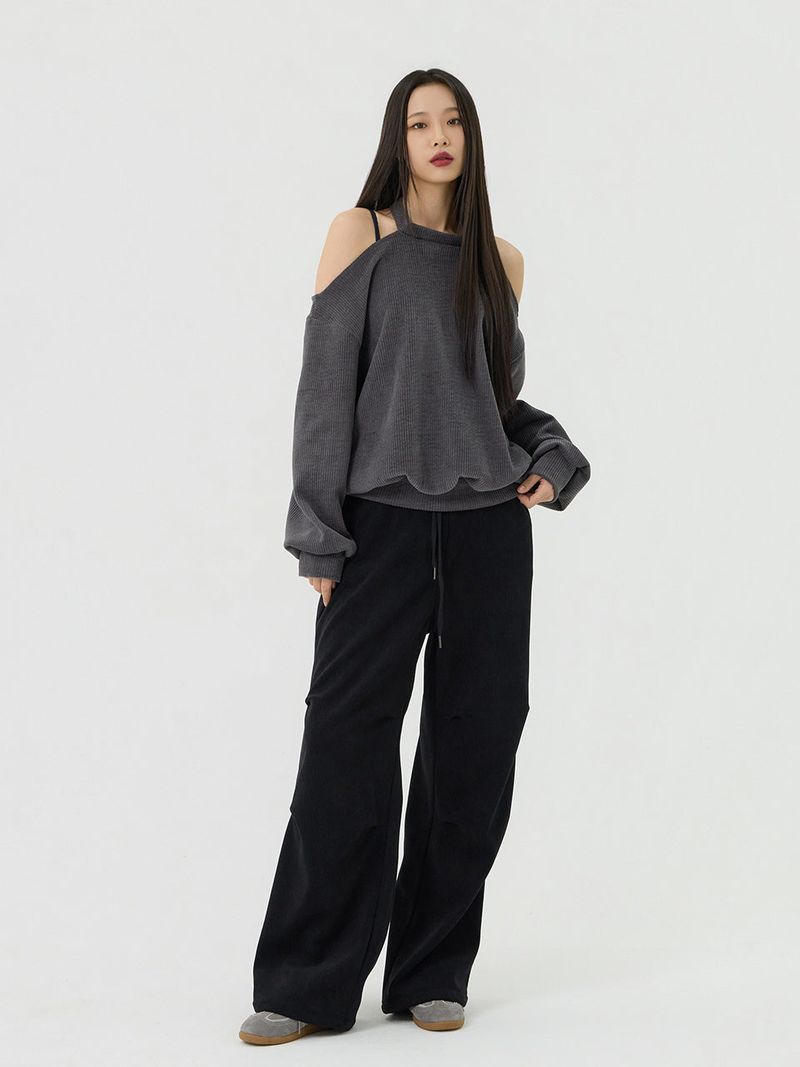 vadefy（ベイディフィー）の「Chin Non-Obi Low-Rise Pants, Black（Pants）」