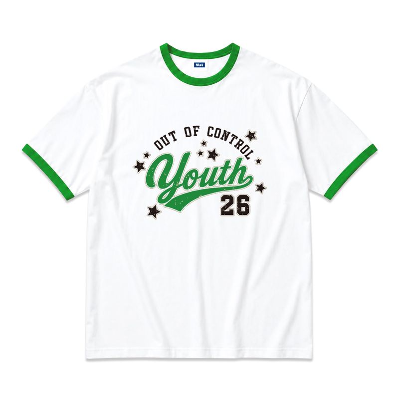 out of control overfit ringer t-shirt (3color)