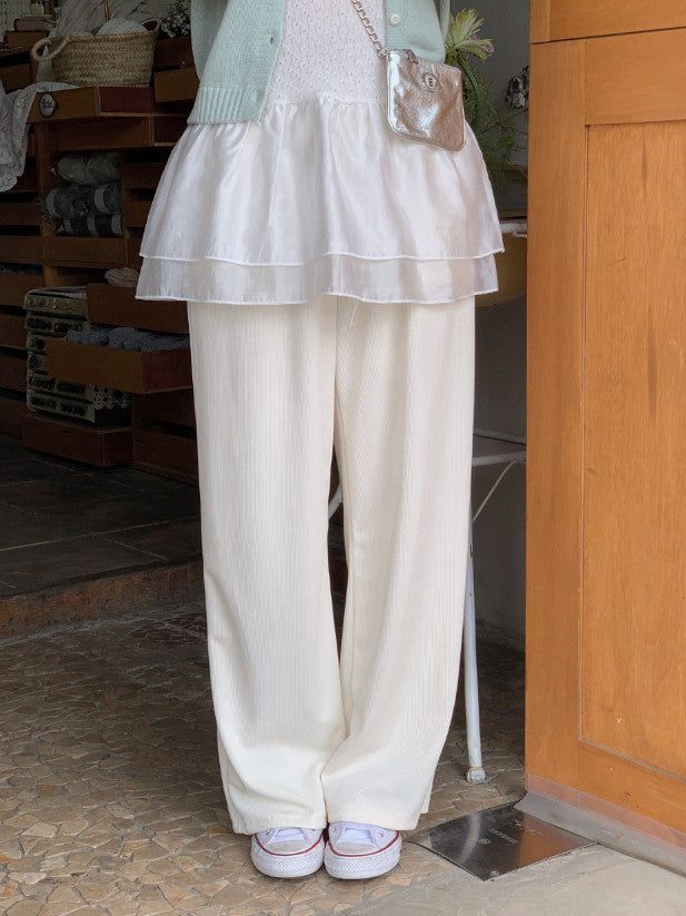 #Daily Rib Wide Training Pants (2color)