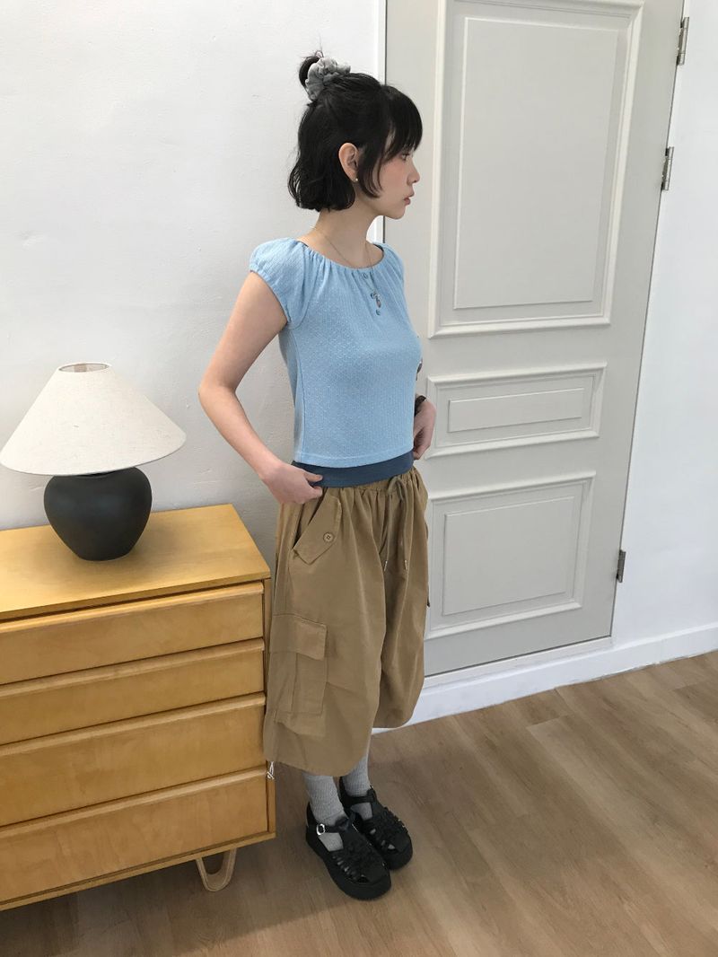 Move Cargo Bermuda Pants (4color)