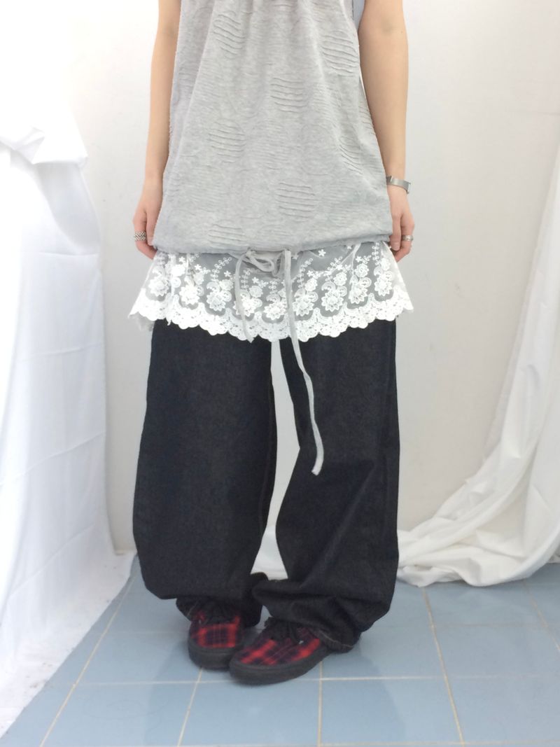 embossed shirring strap t
