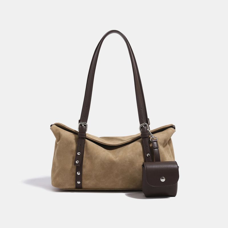 Vintage Peach Texture Pillow Shoulder Bag