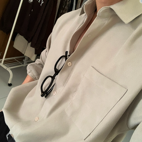  Square Pocket Overfit Corduroy Shirt