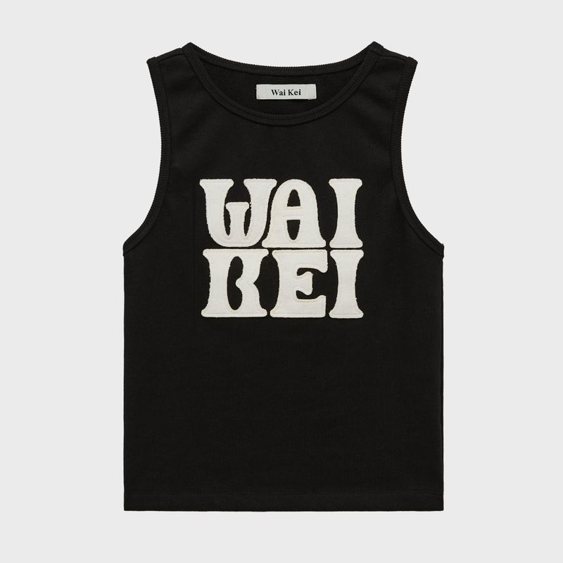 Logo applique sleeveless