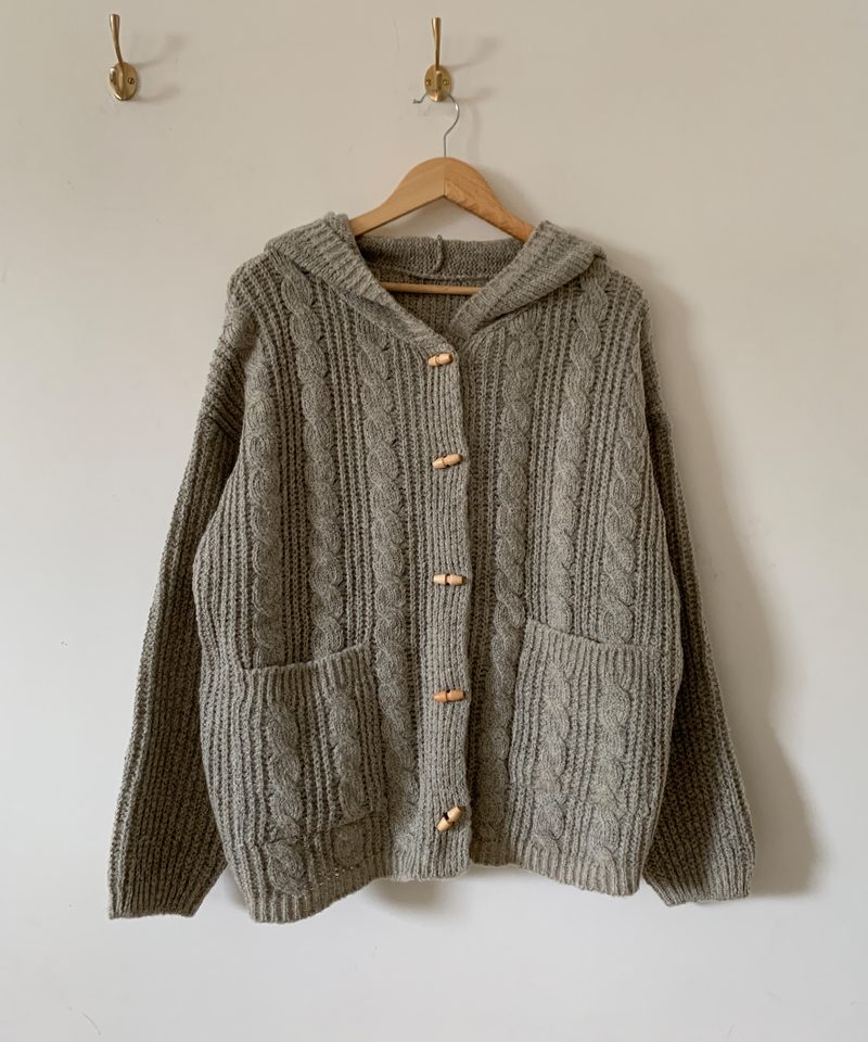 Tteokbokki hoodie cardigan