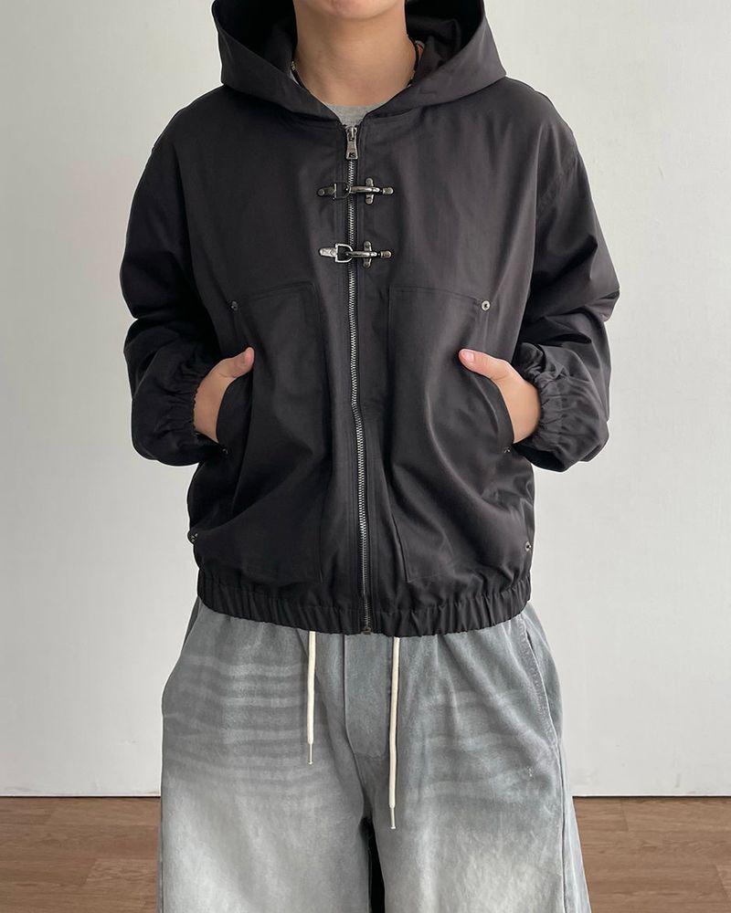 Hachi Buckle Hood Jumper