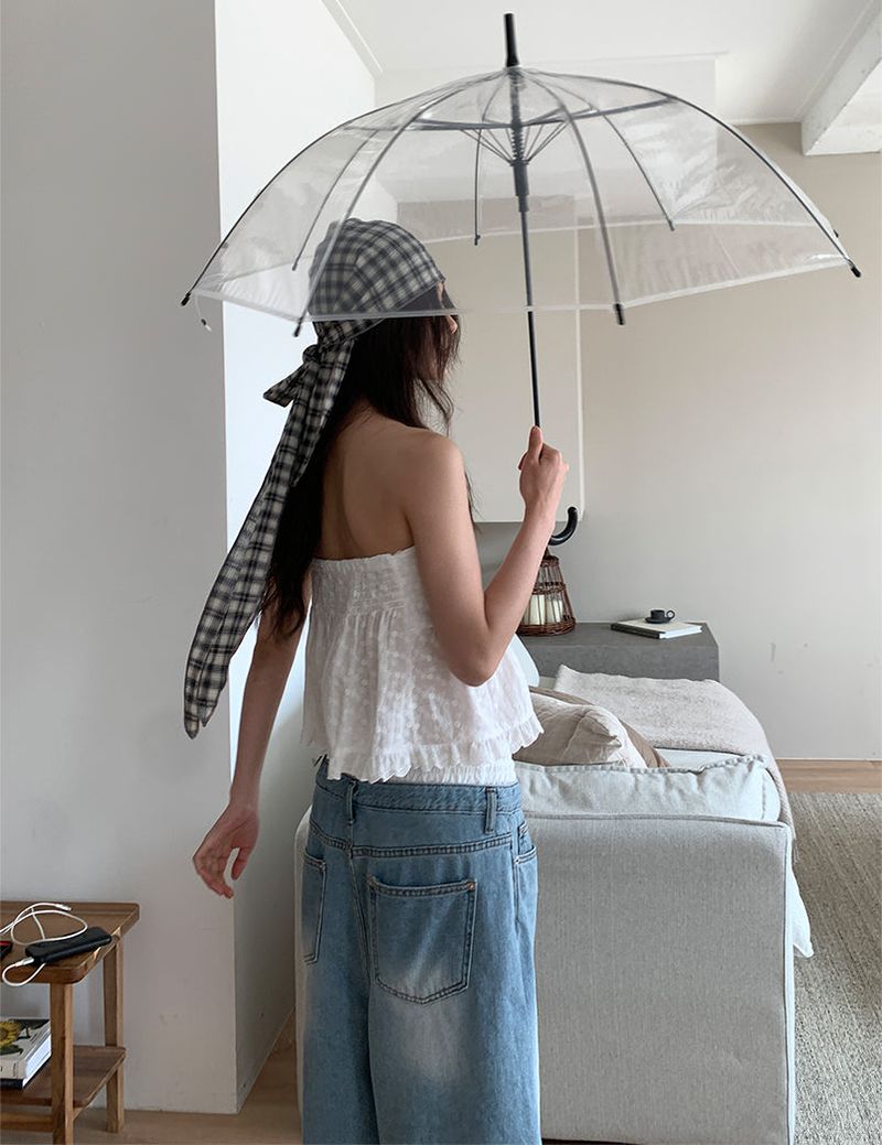 CHECK HAIR SCARF (2C)