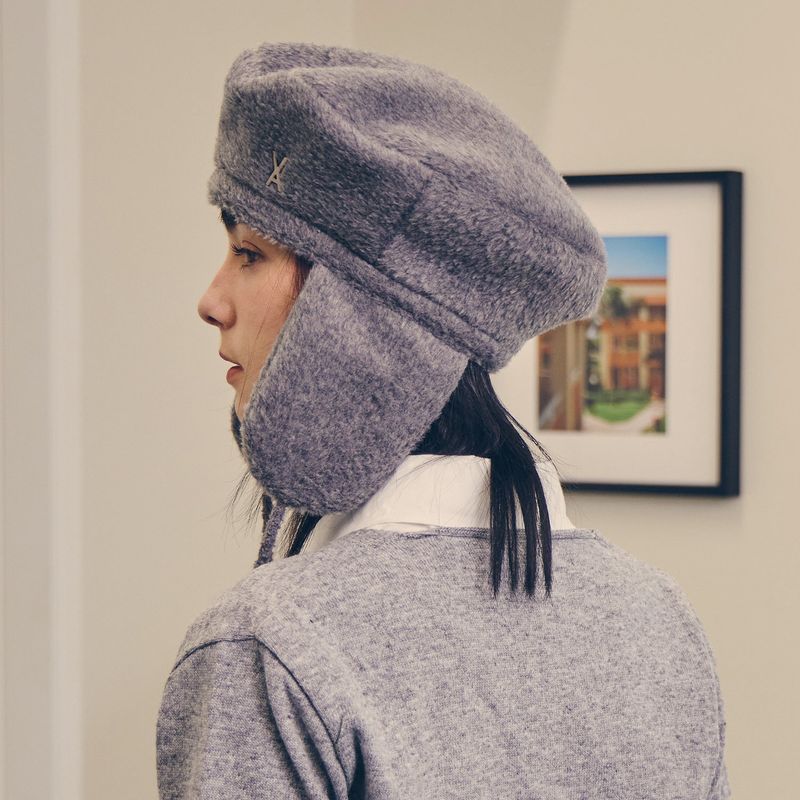 VA Stud Fly Wool Beret / Gray