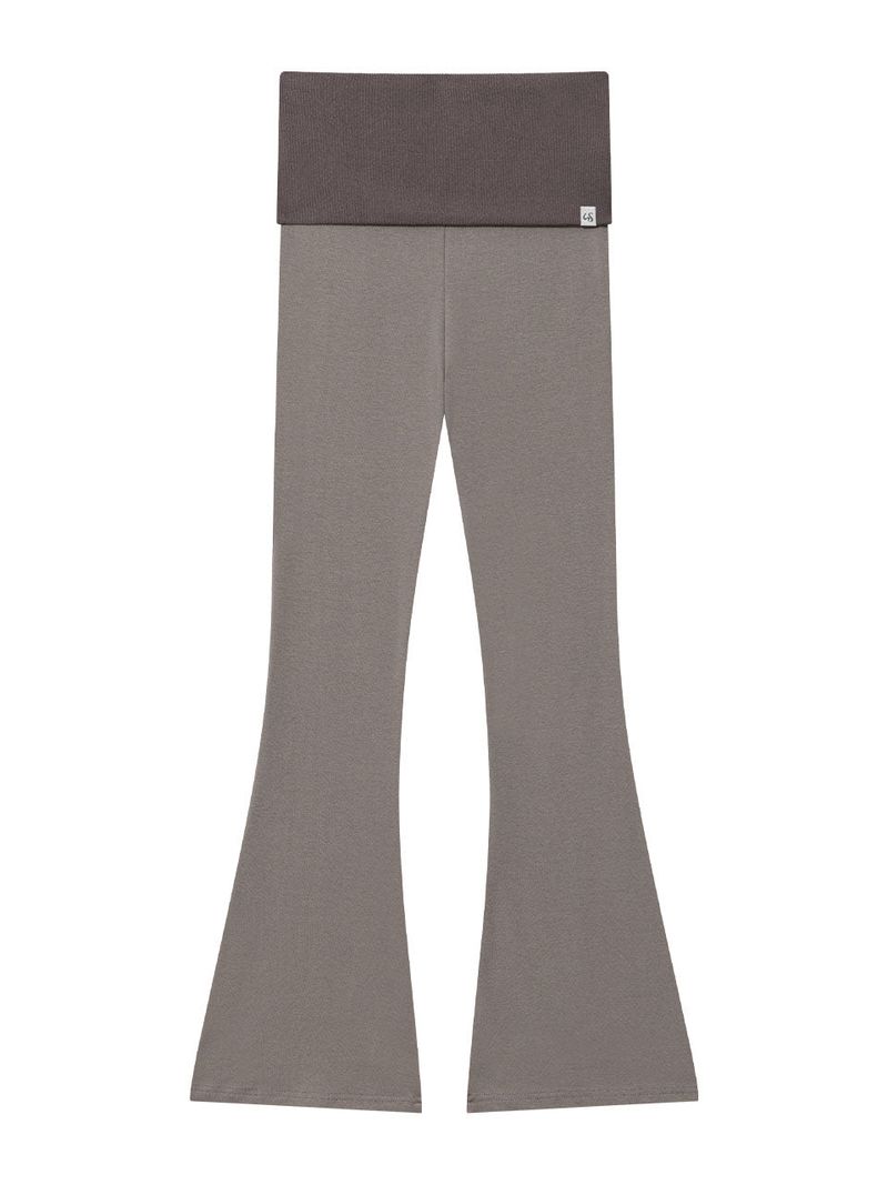 SLIM BANDING BOOTCUT PANTS(MOCHA GREY)