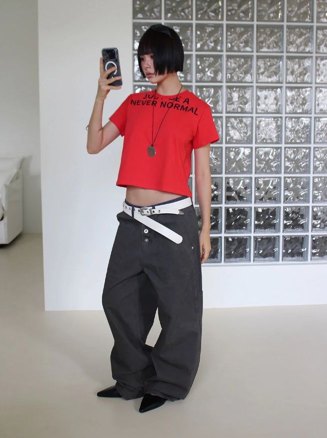 4-BUTTON RIVET POCKET PANTS