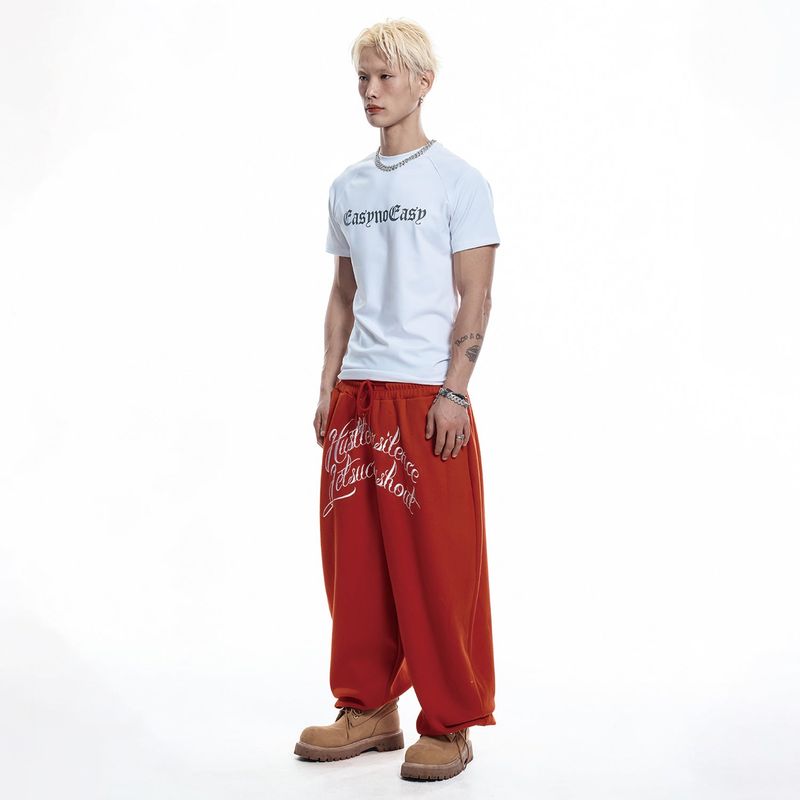 Lettering Logo Compression Short Sleeve - WHITE