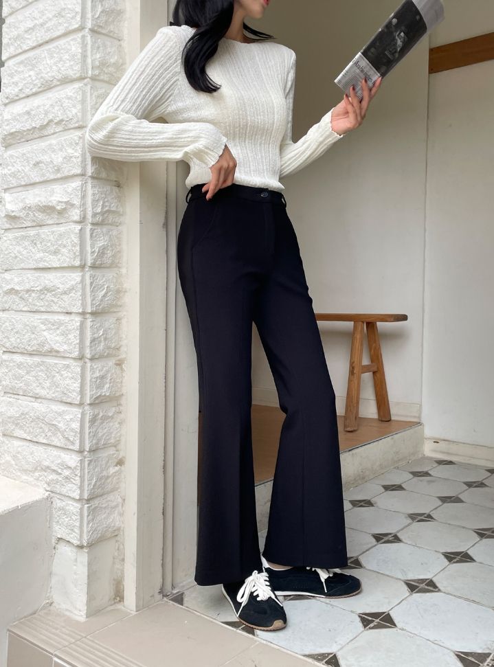 Masen Banding Span Bootcut Slacks