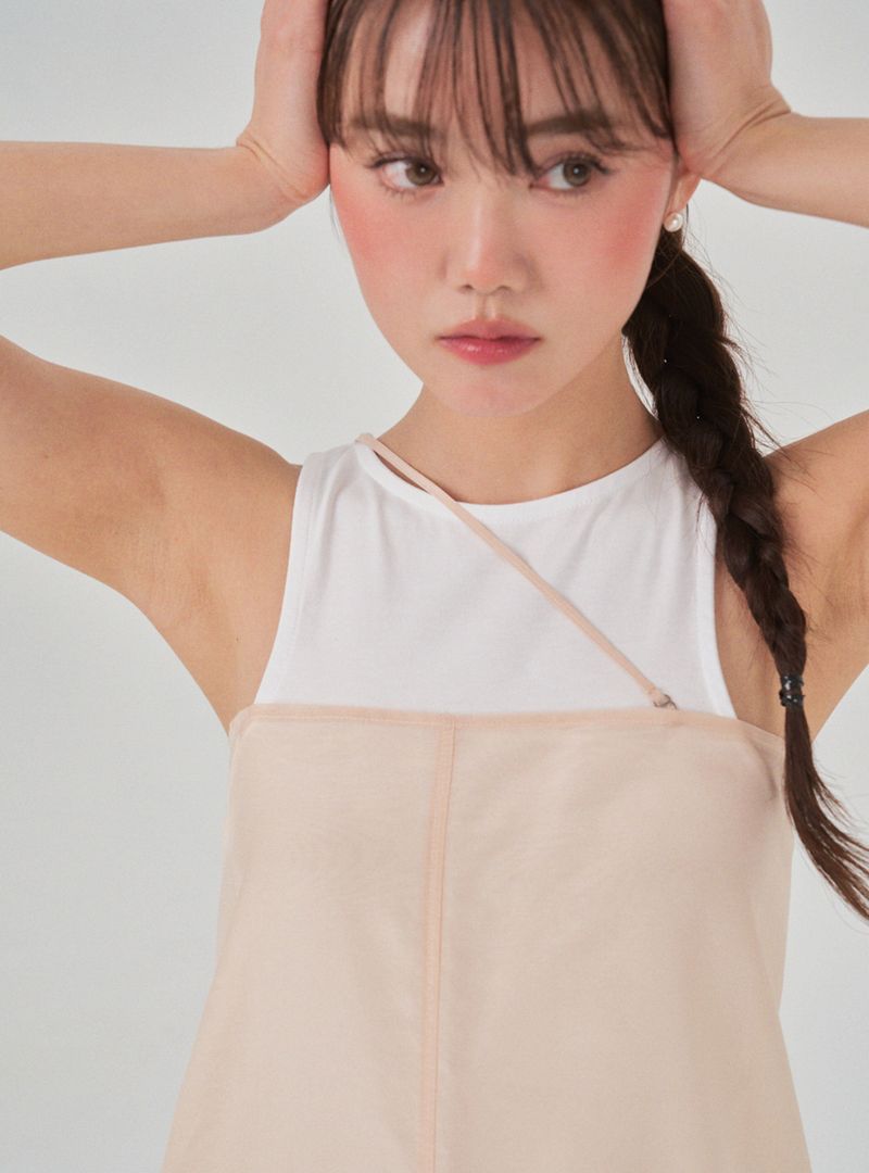 Multi layered dress (peach)