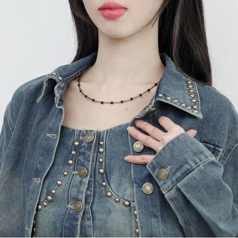 Elfo ball line necklace