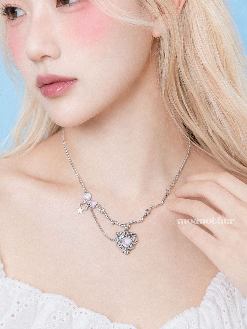 moanother（モノアザー）の「オーロラ ハート ネックレス（アクセサリー）」