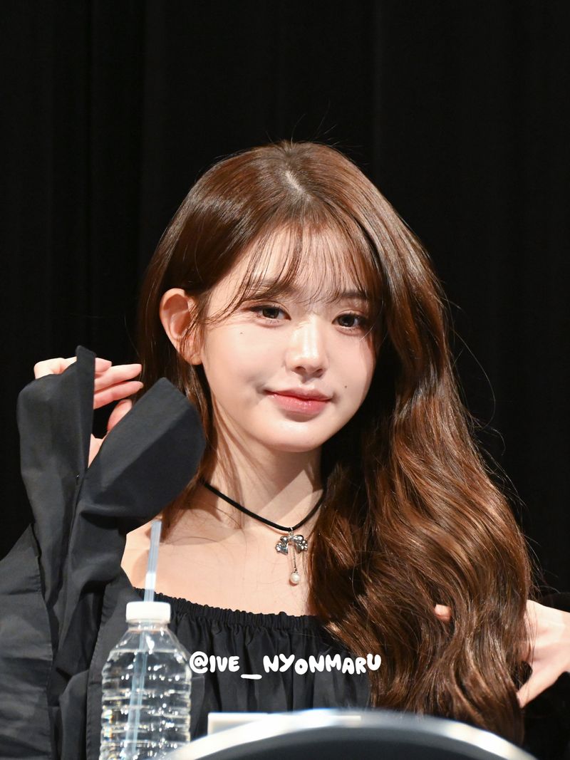 [IVE Wonyoung Necklace] Romantic bow and pearl drop choker - Silver Color
