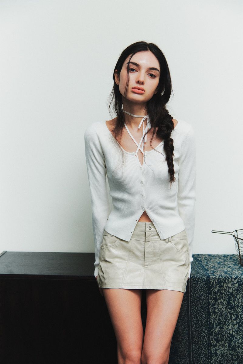 PAIN OR PLEASURE（ペインオアプレジャー）の「CIELO MINI SKIRT beige（Skirts）」