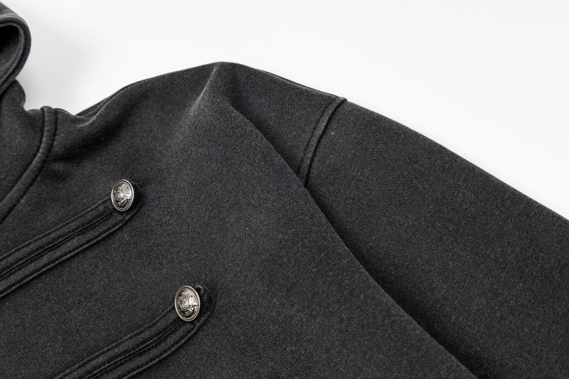 Margo Military Button Hoodie Zip-up