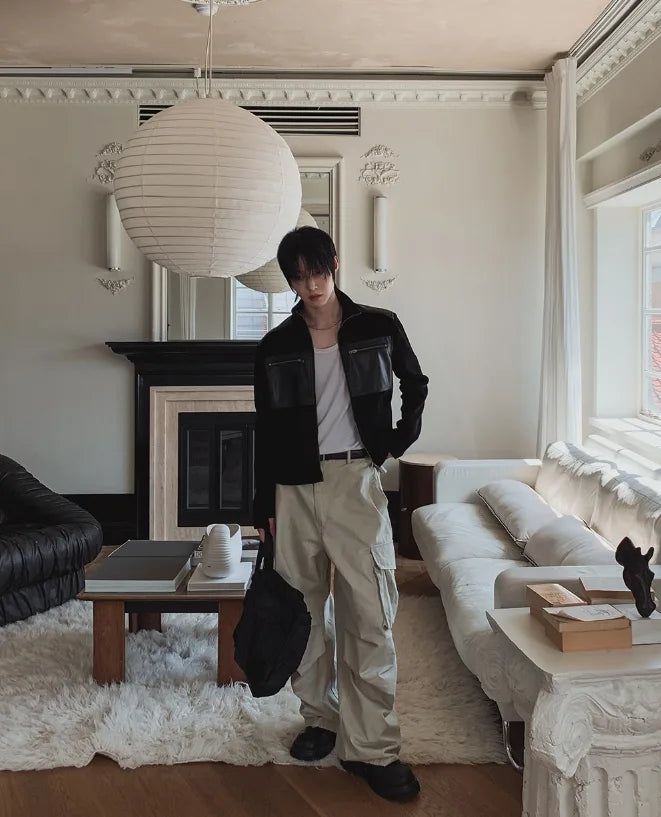 Paul Wide Cargo Cotton Pants