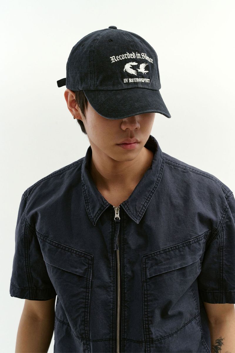 Washed Crows Cap (Washed Black)