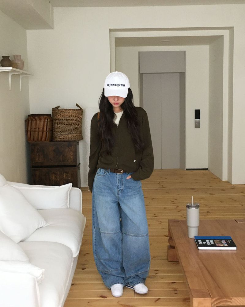[ORIGINAL] Woolen Balloon Denim Wide Pants