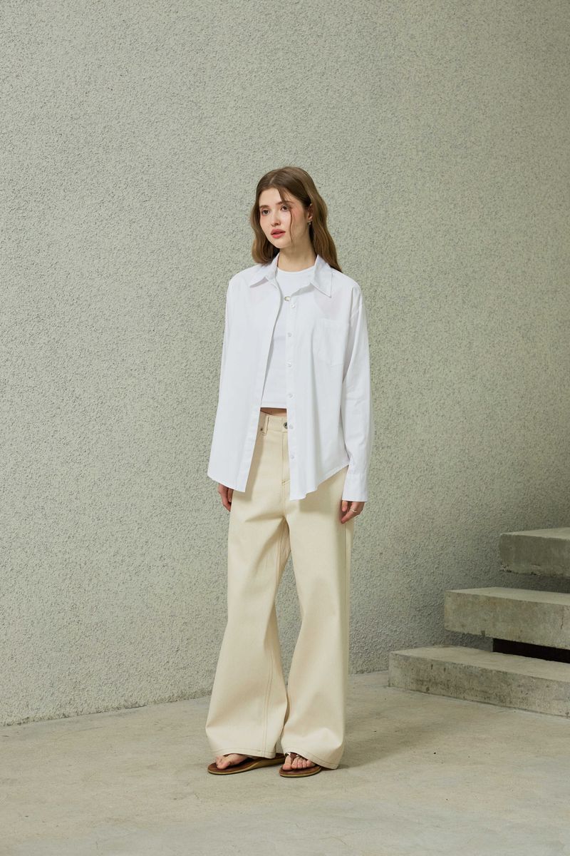 NOAH WIDE PANTS / BEIGE