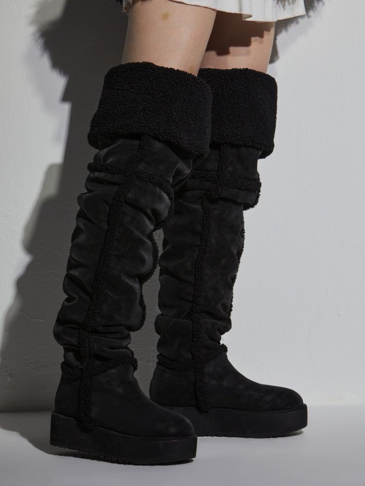 SHEARLING LONG BOOTS