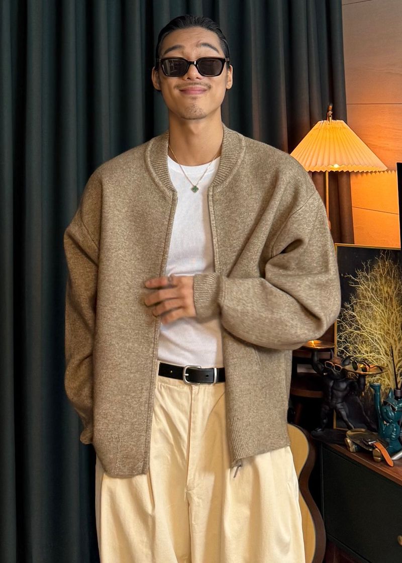 Perion Round Two-Way Cardigan 5COLOR