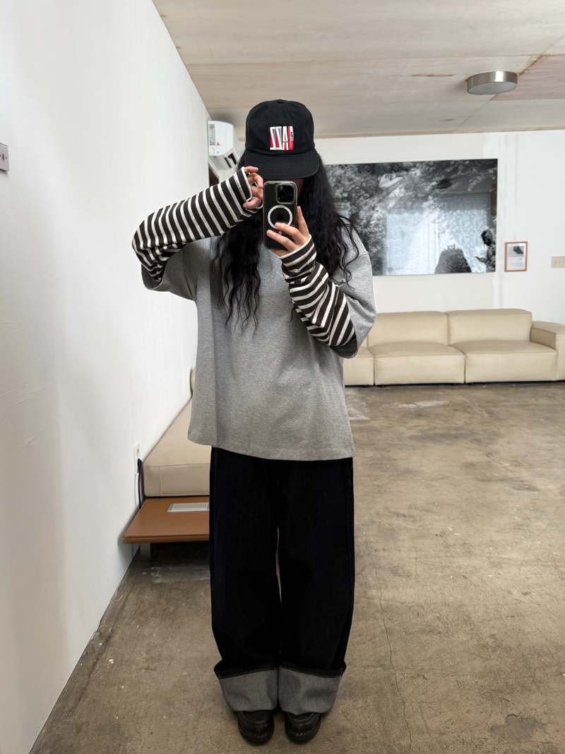 boxy fit layered T