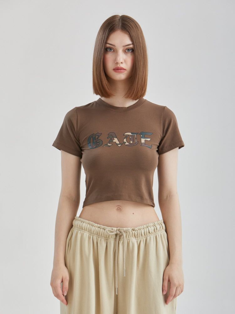 ミリクロップドTシャツ