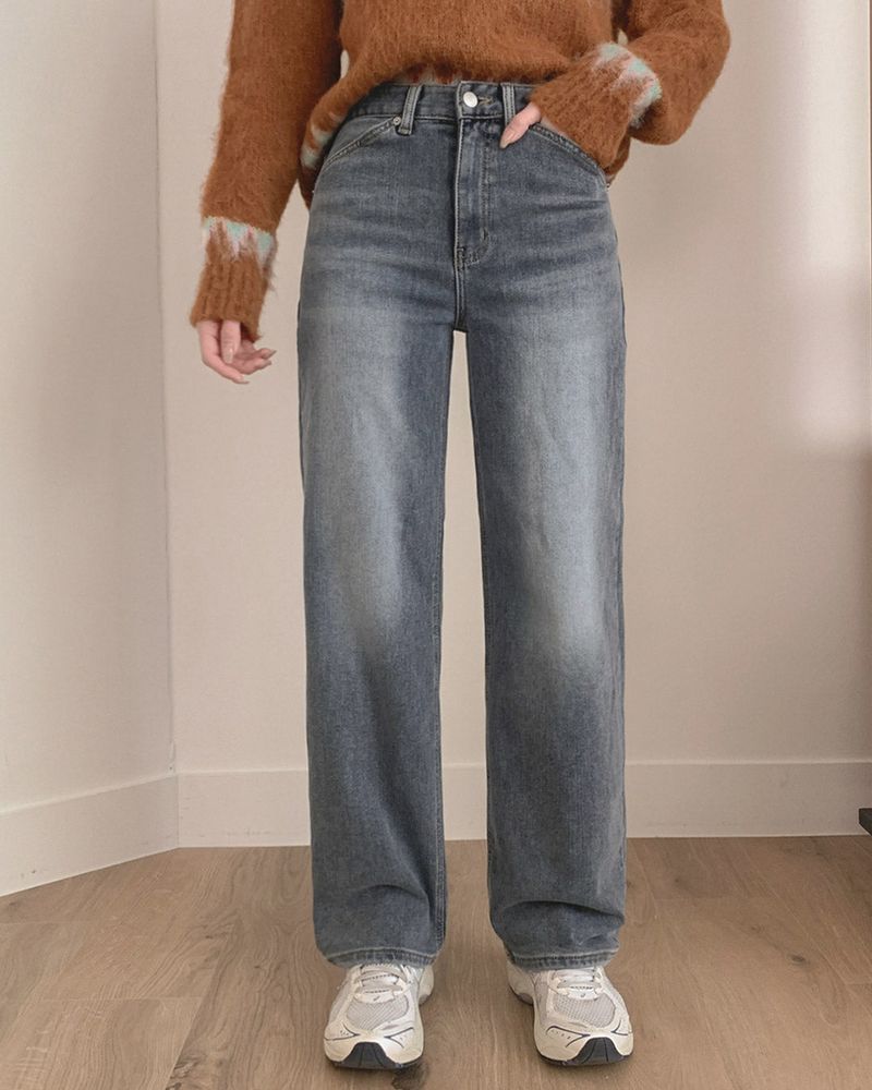 MAYBINS(メイビンス)の「Fleece wide denim pants(Pants)」