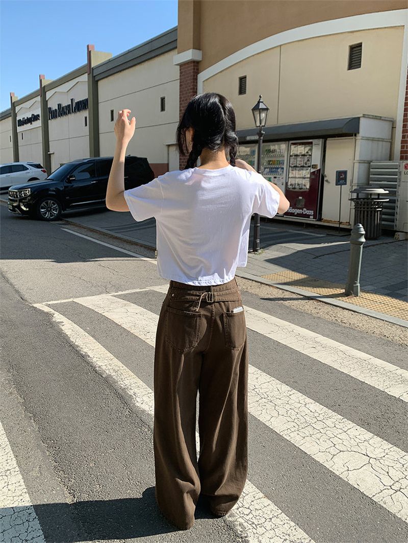 POINT BACK CLIP WIDE PANTS (3C)