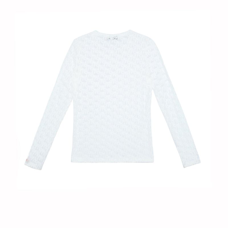 Ribon Lace T/Shirts White