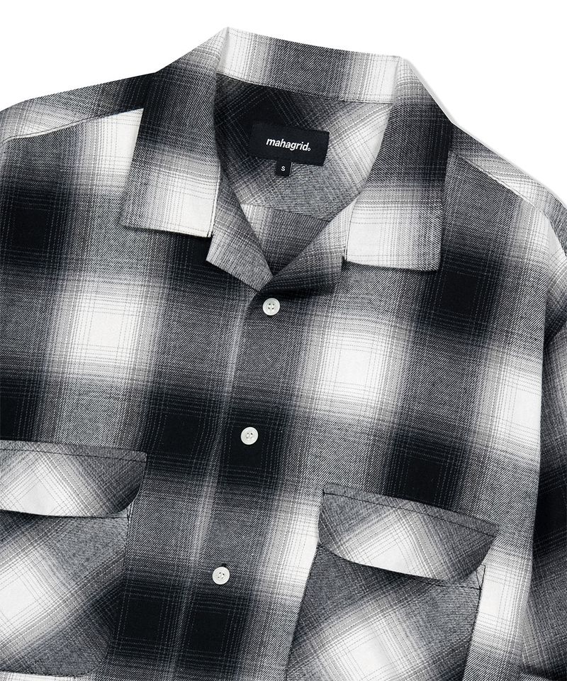 CUT OFF FLANNEL CHECK SHIRT
