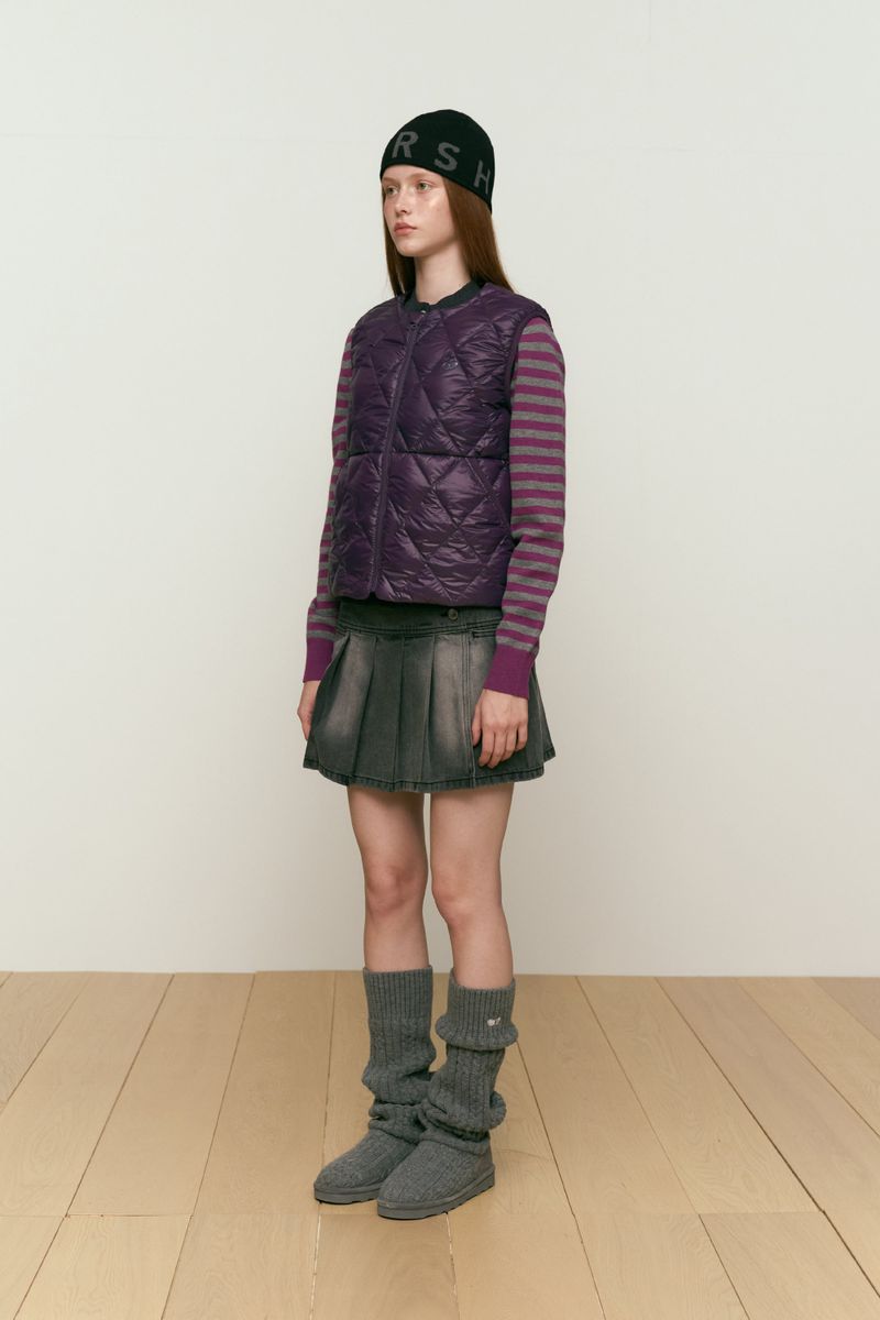 KIRSH CLOUD DOWN VEST [DARK PURPLE]