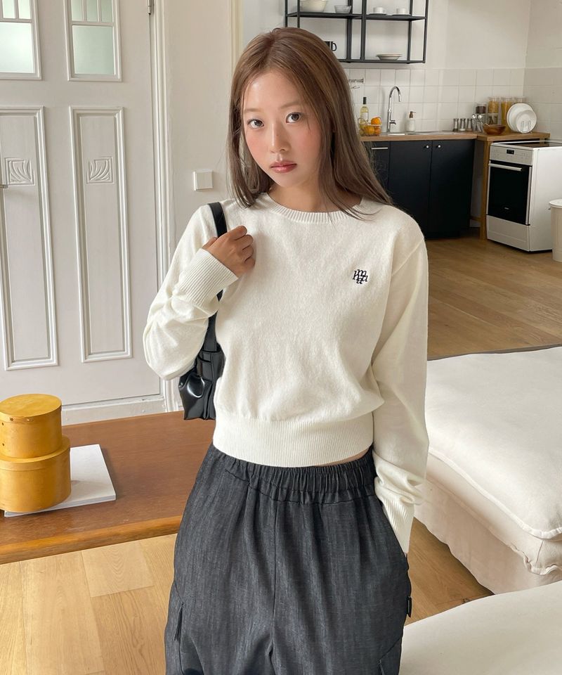 STITCH LOGO BASIC KNIT