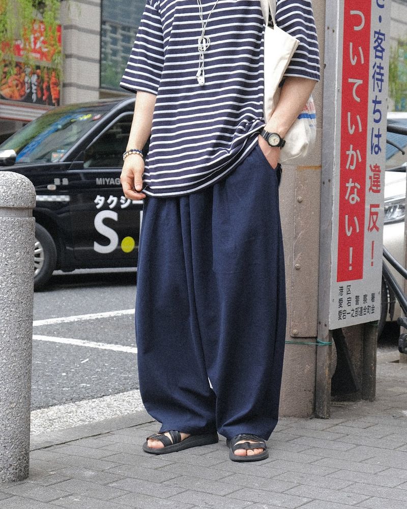 [SEMADE] Summer Linen Banding Balloon Pants