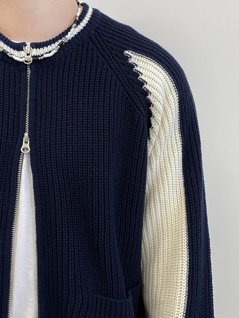 Nordi varsity knit zip-up 4C