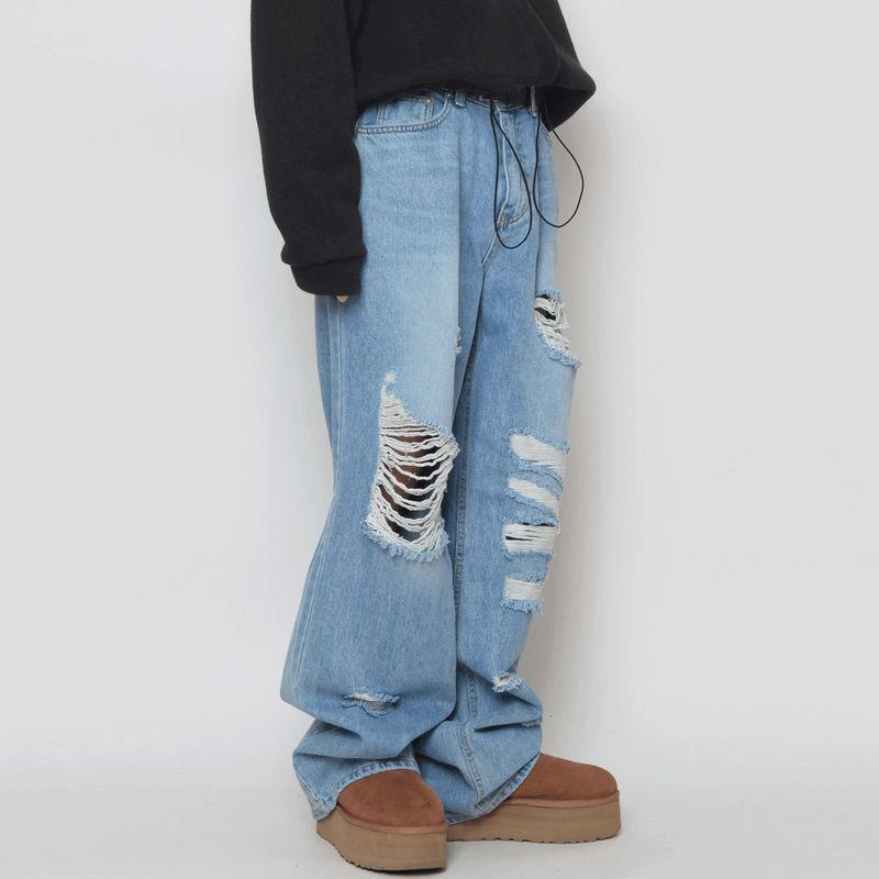 nutellike(ヌテールライク)の「vintage wide denim pants(Pants)」