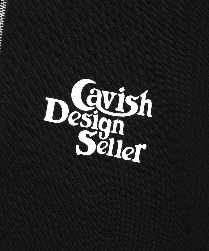 SELLER LOGO ZIP UP HOODIE BLACK(CV2EFUM480A)