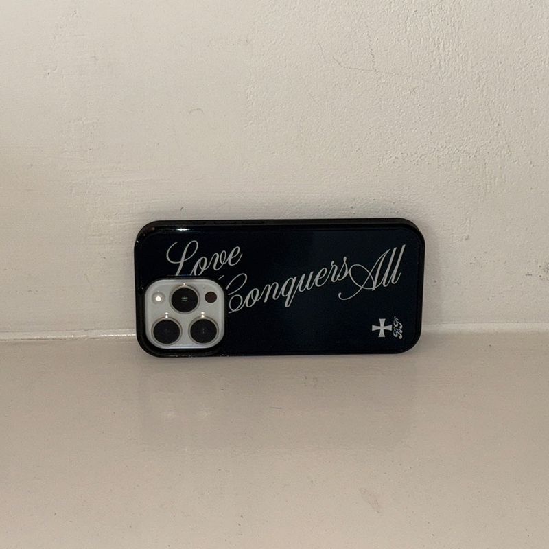 Love All glass case (black)