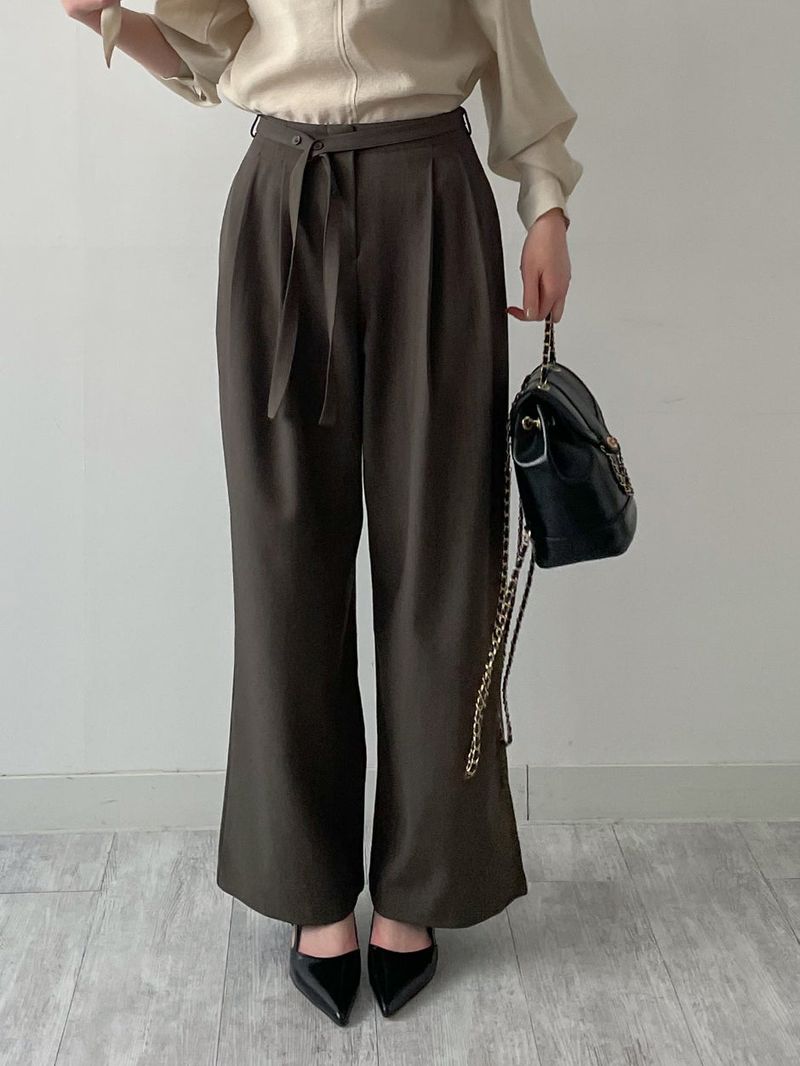 INCHANT ME（インチャントミー）の「[Setup Available] Marlen Strap Wide Slacks（Pants）」