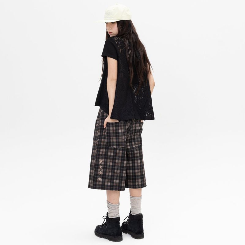 Heart Logo Mix Tee - Black