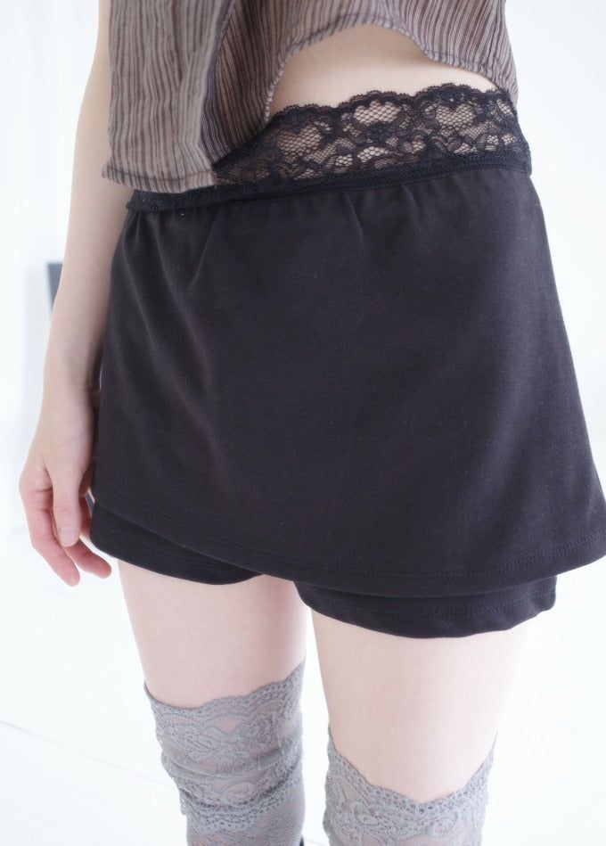 ポニーレーススカートパンツ(3color)