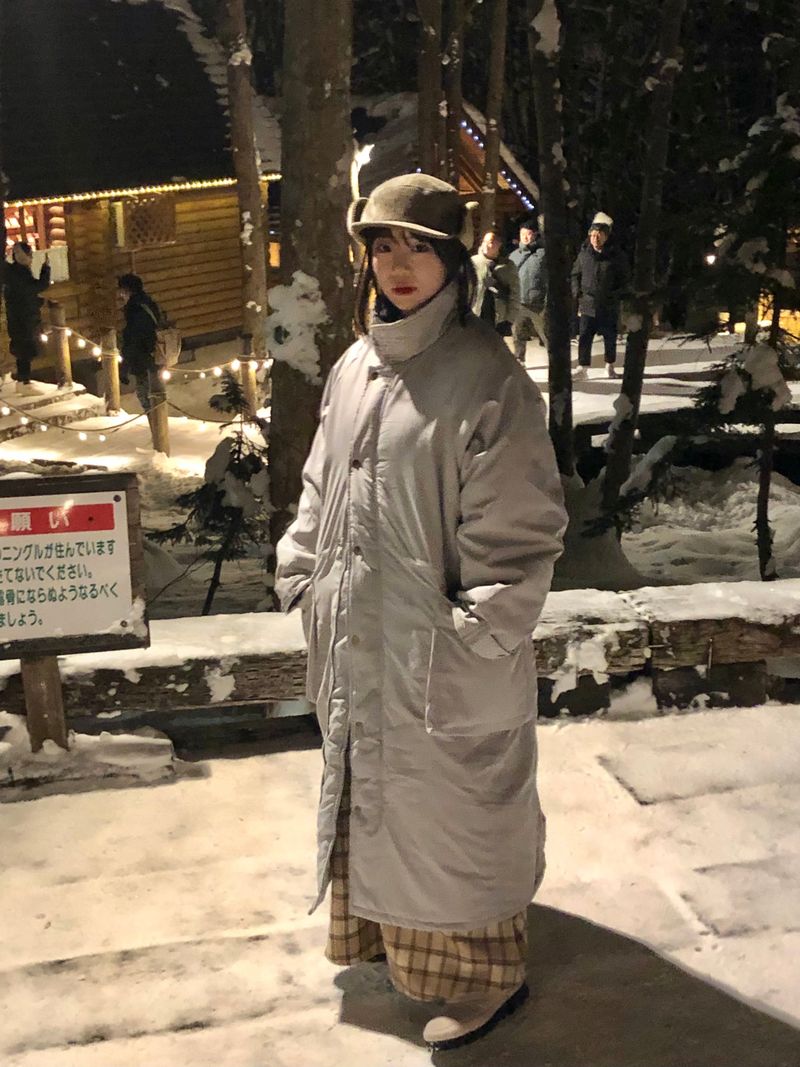 (quilted beam) Biei raglan padding coat
