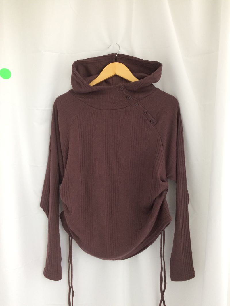 Lenny Shirring High-Neck Knitwear