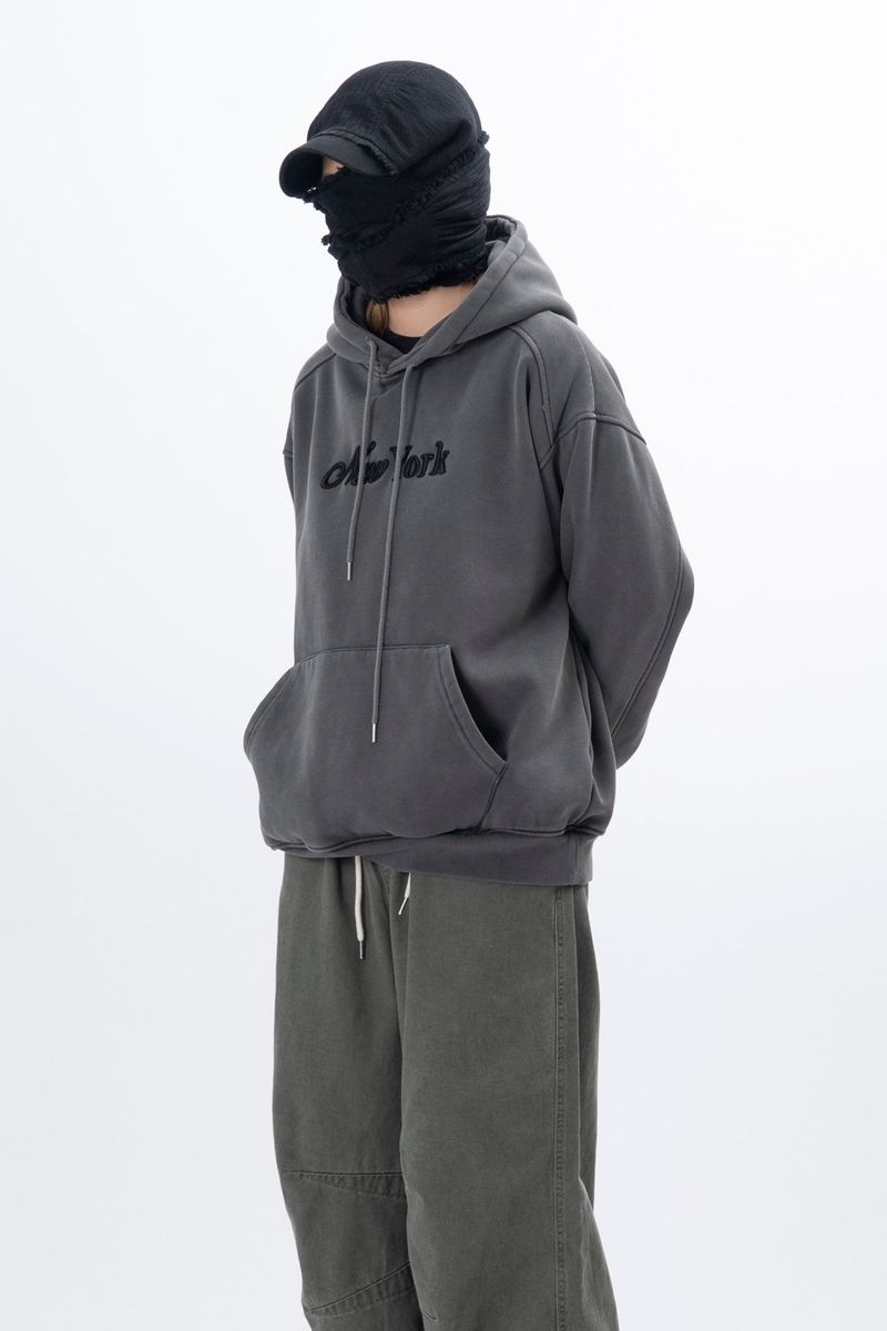 Eyelet Fleece Hooded Zip Up