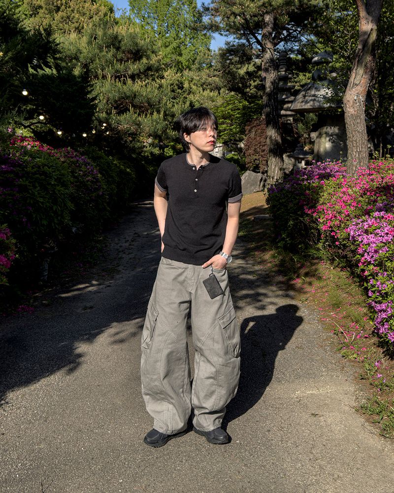Eren Layered Henley Neck Knit